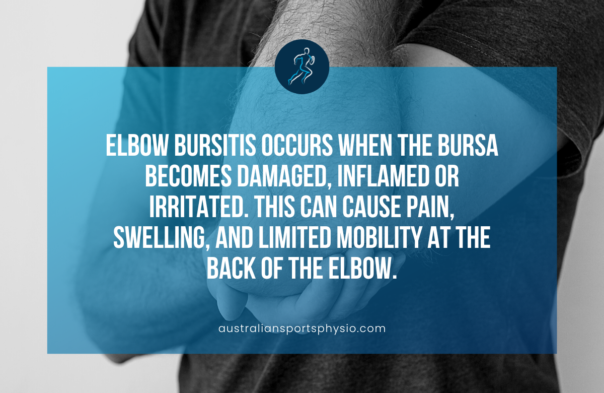 Elbow Bursitis Physiotherapy Coburg | Australian Sports Physiotherapy