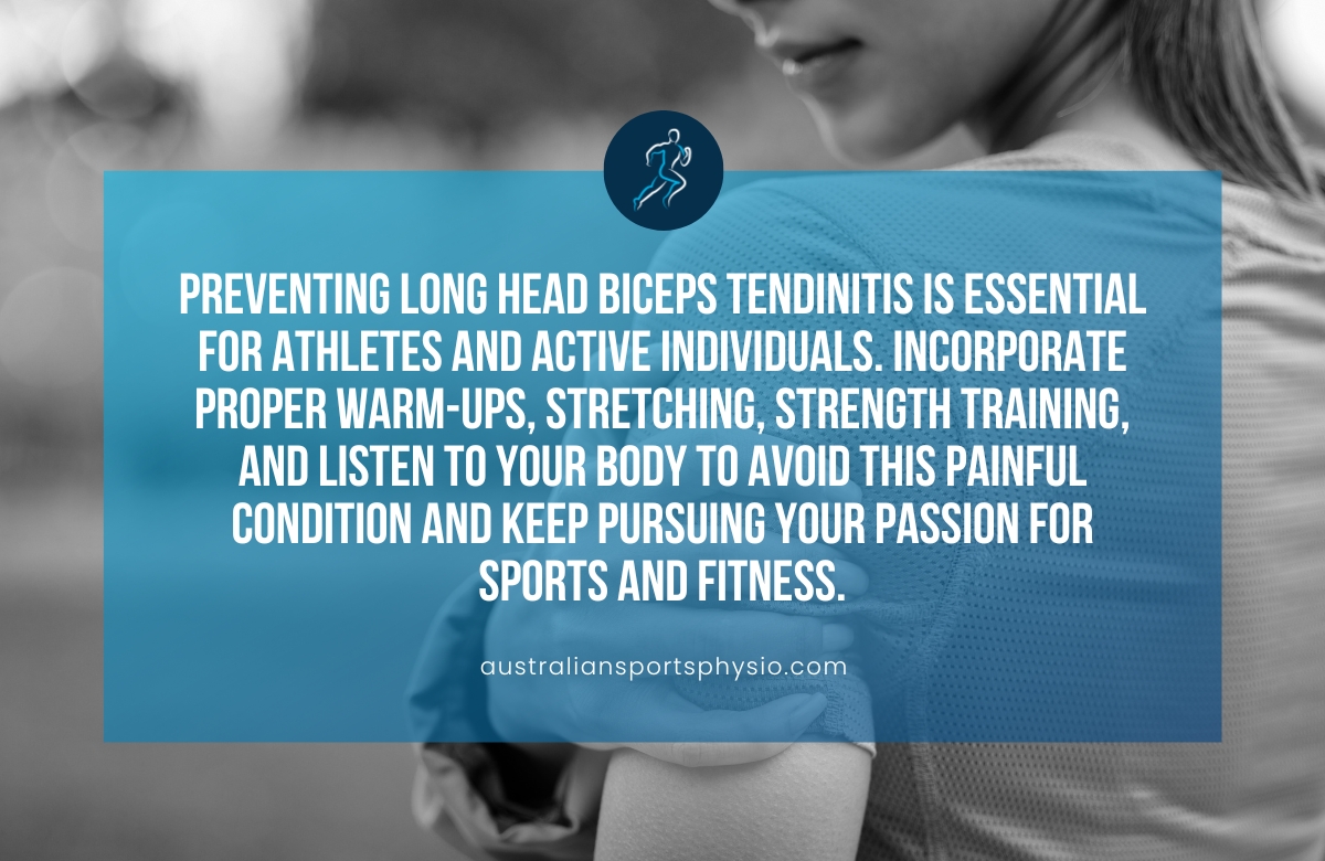 Preventing Long Head Biceps Tendinitis: Tips for Athletes and Active Individuals | Australian Sports Physiotherapy
