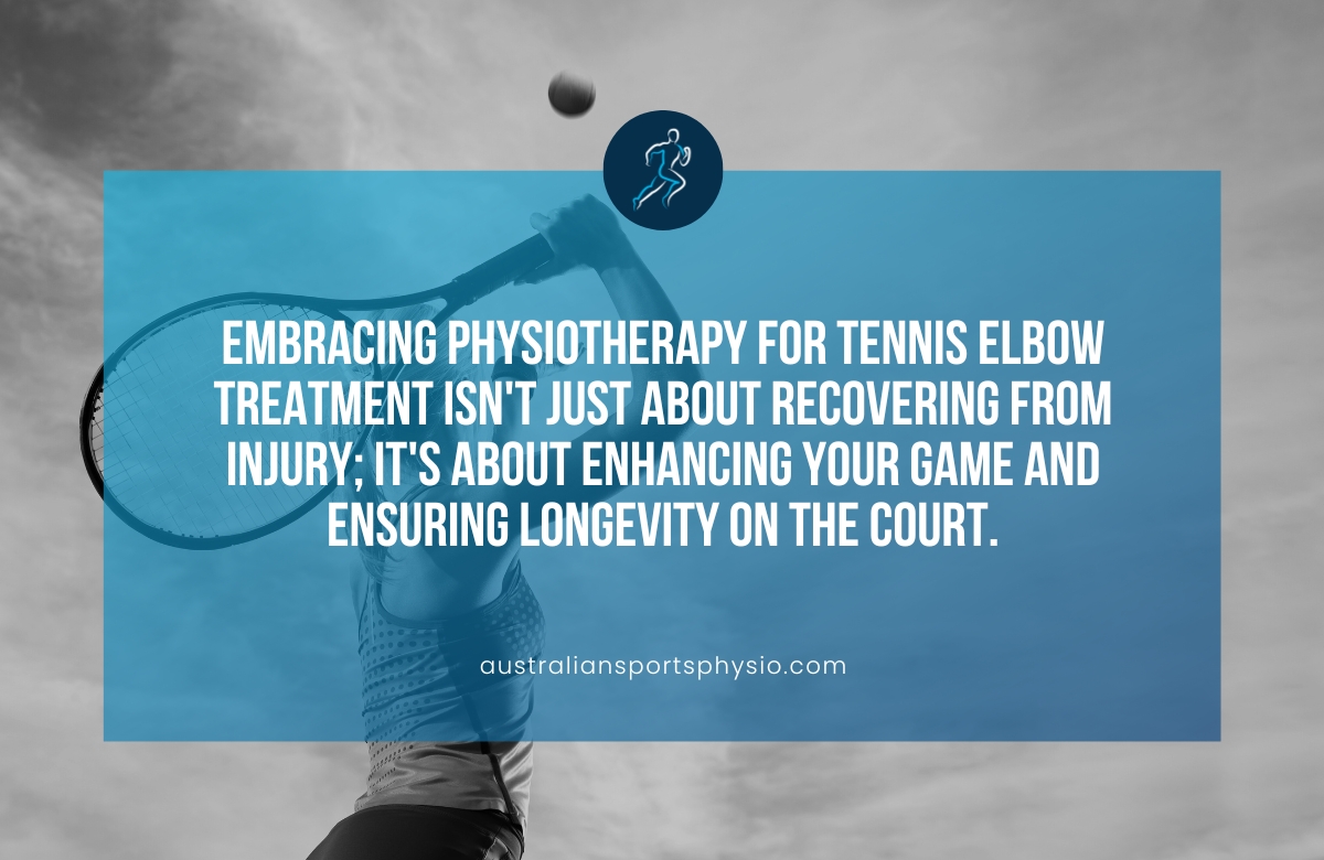 Tennis Elbow Recovery | Australian Sports Physio