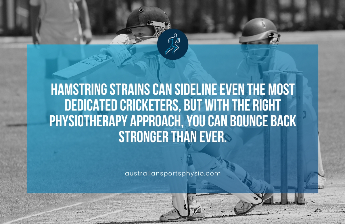 Physiotherapy for Cricket Hamstring Strain Rehabilitation 02 | Australian Sports Physiotherapy