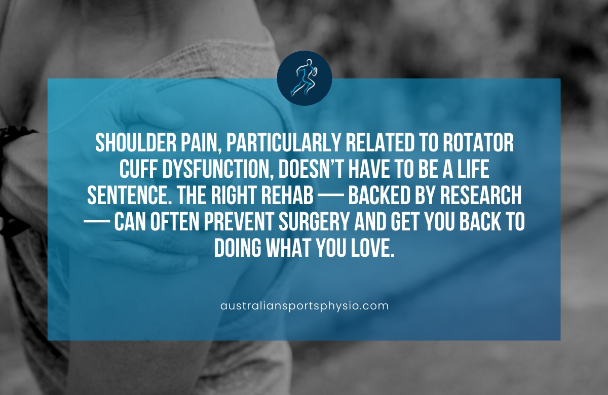 Shoulder Pain and Rotator Cuff Injuries | Australian Sports Physio Preston