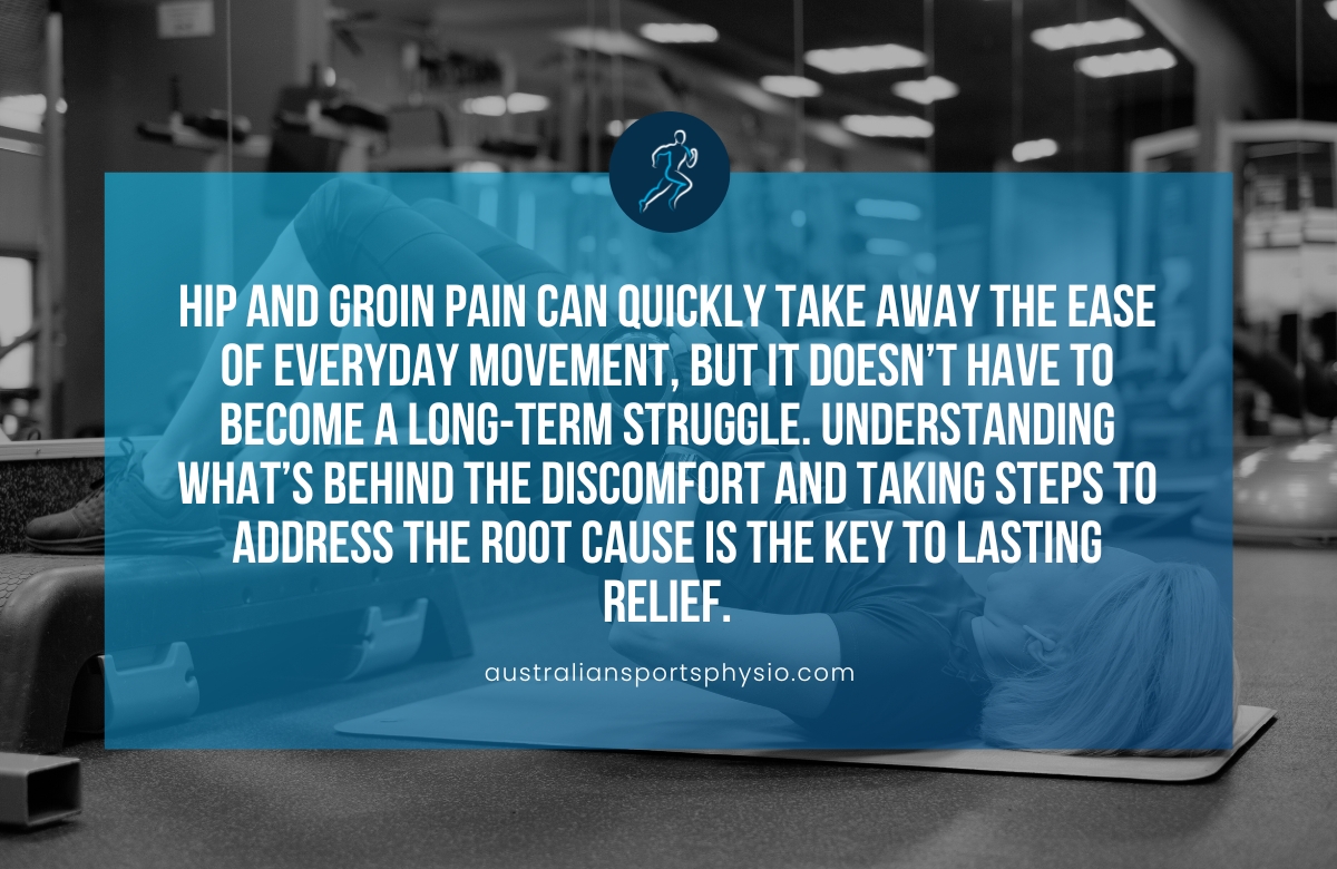 Coburg Physio for Hip and Groin Pain | Australian Sports Physio